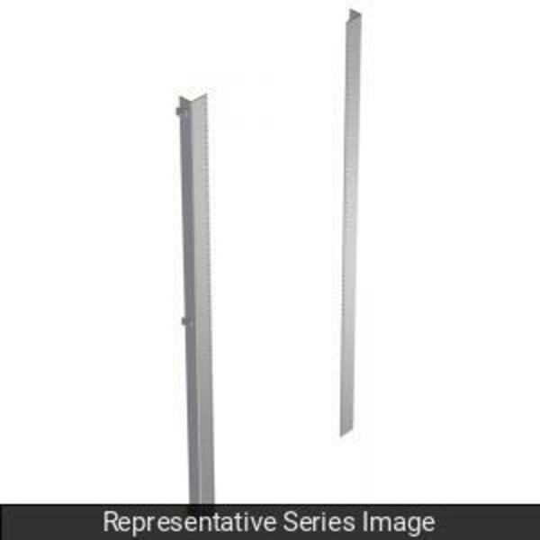 Hammond Panel Rails, Fits 90 x 24 Full Ht, Steel/Wht 1418YYFHP